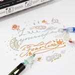 Shimmer Markers Manufacturer - Stocking Stuffers Teen Girls Boys Outline Glitter Pens 12 Colors Set Non-Toxic Gifts