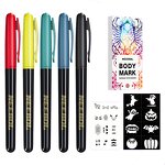 Temporary Tattoo Art Markers Manufacturer - Gold & Silver Fine Tip Body Skin Temporary Stencil Sets Metallic for Tattoo