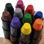 Hair Chalk Pens Manufacturer - Non-Toxic Temporary Disposable Washable Soft Silk Crayon in Rainbow Colour Set