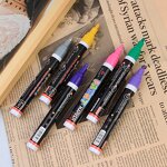 Tire Paint Markers Manufacturer - 24 Colors Weatherproof Flat Brush Tip 6mm Permanent Ink for Car Tires