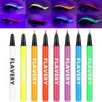 UV Tattoo Pens Set Manufacturer - Water-Based Waterproof Quick Drying Skin-Friendly Glow in the Dark Fine Tip 8 Colors