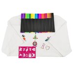 Fabric Markers Set Manufacturer - Free Samples Custom Logo Package Permanent Waterproof 24 Colors Dual-Sided 2mm Tip