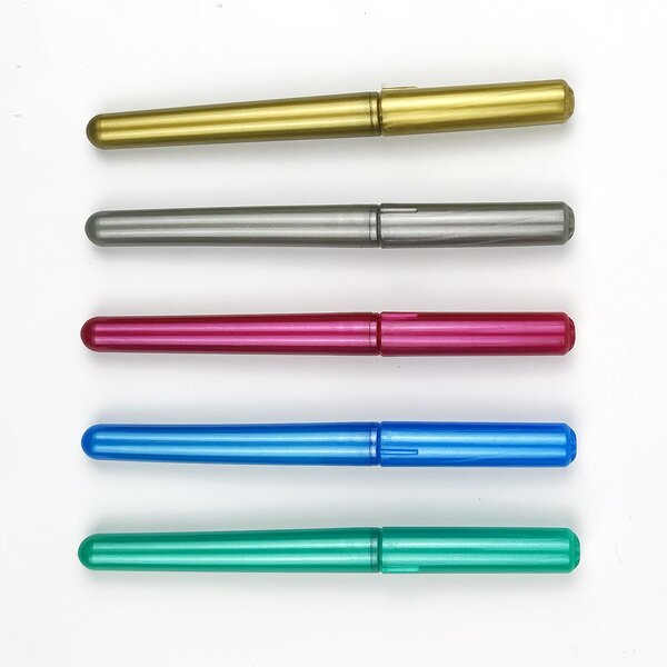 Wine Glass Metallic Markers Manufacturer - Multi-Function Promotional Party 6-Color Erasable Dry-Erase & Wet-Erase Flat Brush Tip