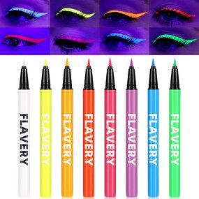 UV Tattoo Markers Manufacturer - Quick-Dry Smudge-proof Water-Based Easy Wash off Glow in the Dark Fine Tip 8 Colors