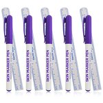 Sterile Tattoo Skin Marker Set Manufacturer - Purple Retractable Head Surgical Art Markers Packaging