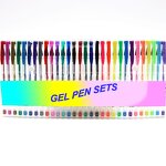 Gel Pen Set Manufacturer - Promotional Art Drawing Multi-Function Card Design 36/48/60G Glitter Ink Gel Pens