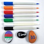 Acrylic Paint Markers Set Manufacturer - Real Soft Brushes Water-Proof Erasable with Dual-Sided Writing for Rock Wood Fabric