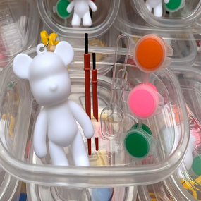 Acrylic Paint Set Manufacturer - Handmade Lovely Small Gift Creative Bear with Glass Canvas Paper 24 Colors Non Toxic