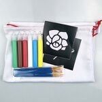Fabric Paint Kits Manufacturer - Rainbow and Soft 12colors Permanent with Stencils and Brushes