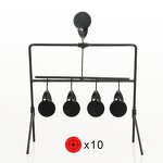Shooting Target Manufacturer - 4 Targets Auto Reset Practicing Metal Rotating Target GZ36-0005