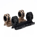 Tactical Scope Accessories Manufacturer - Aluminium Alloy QD Double Rings 25.4mm 30mm Scope Mount for 20mm Base GZ24-0134