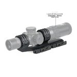Hunting Equipment Manufacturer - Tactical Scopes Accessories Aluminum QD Scope Mount 30mm 35mm Double Rings GZ24-0164