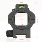 Angle Sight Manufacturer - 360 Rotate with Standard 21.2mm Mounts GZ1-0401