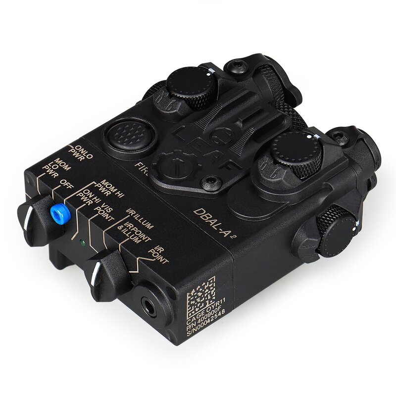 Red Laser Sight Manufacturer - GZ15-0139 DBAL-A2 PEQ Laser Box Dual Beam Lights Black Color Tactical