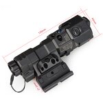 Tactical IR Green Point Clone Manufacturer - MAWL-C1+ Contains Green VIS IR White Light Nylon Shell Flashlight