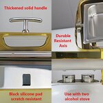 Chafing Dish Manufacturer - Kitchen Buffet Dishes Stainless Steel Golden 9L Roll Top Buffet Food Warmer