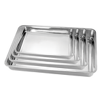 Stainless Steel Tray Manufacturer - Commercial Restaurant Kitchen Hollow Ware Trays Multi Purpose Deep Tray