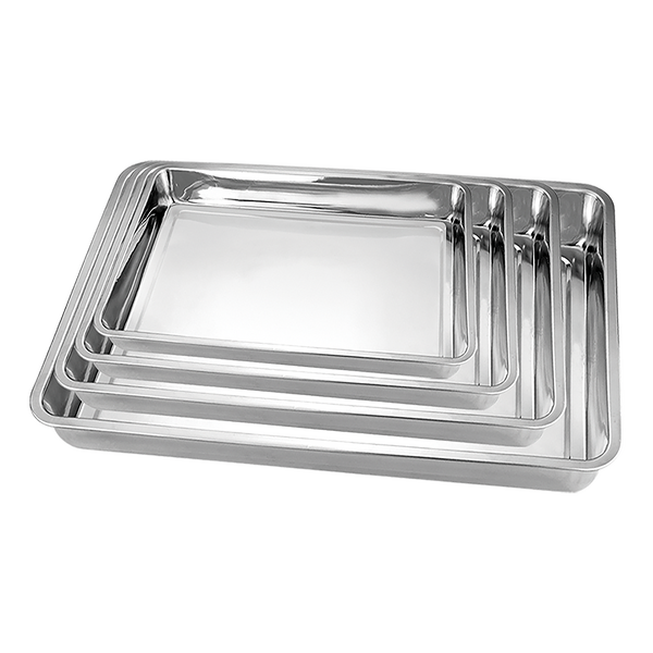 Stainless Steel Tray Manufacturer - Commercial Restaurant Kitchen Hollow Ware Trays Multi Purpose Deep Tray