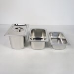GN Pan Manufacturer - 304 Stainless Steel 1/4 GN Food Pan for Hotel & Restaurant