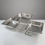 Food Display Stand Manufacturer - Bow Shaped Top Quality Stainless Steel Divider for Hotel Buffet Dessert Cake