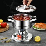 Alcohol Furnace Manufacturer - New Stainless Steel Chinese Palace Dish Chafing Small Hot Pot Meal Furnace