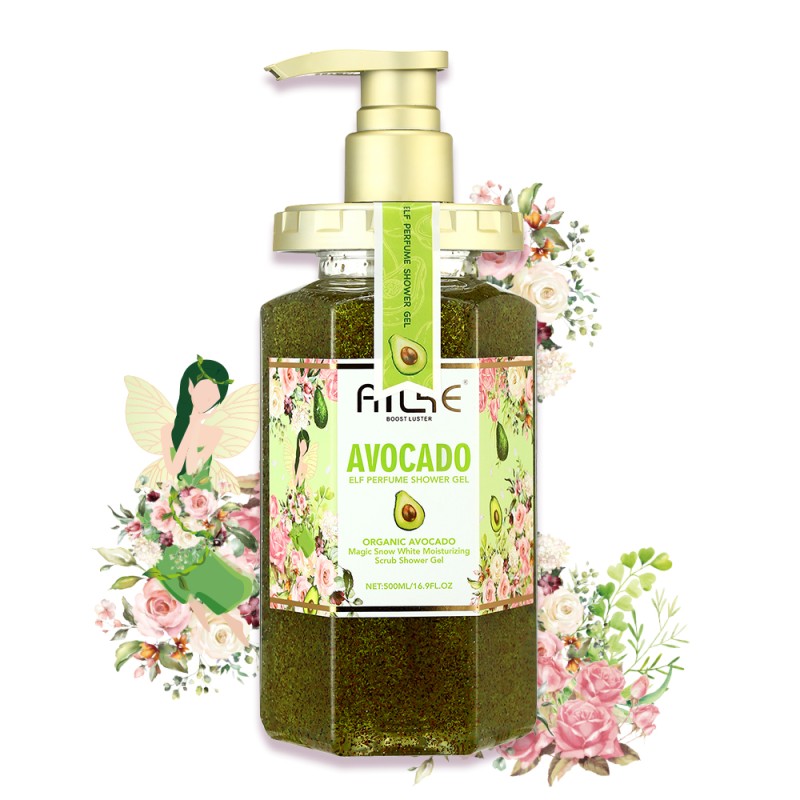 Body Wash Manufacturer - OEM Avocado Organic Scrub Gel