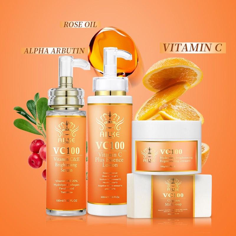 Vitamin C Set Manufacturer - OEM 4pcs Whitening Anti-Aging Set