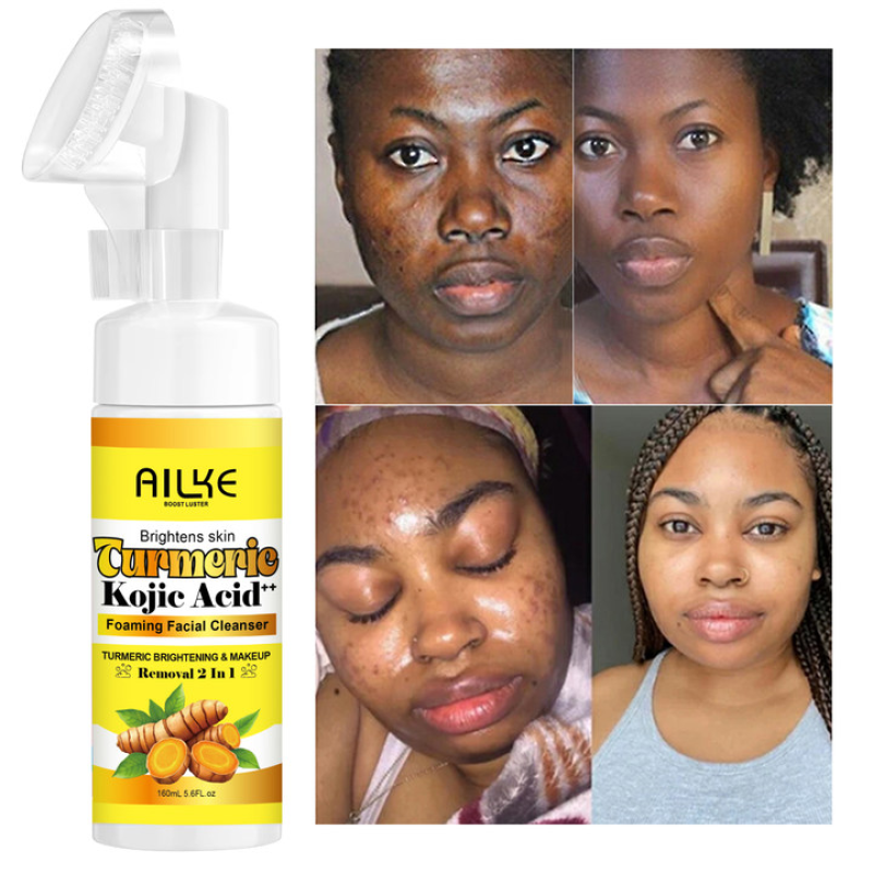 Facial Cleanser Manufacturer - OEM Turmeric Kojic Acid Silicone Brush