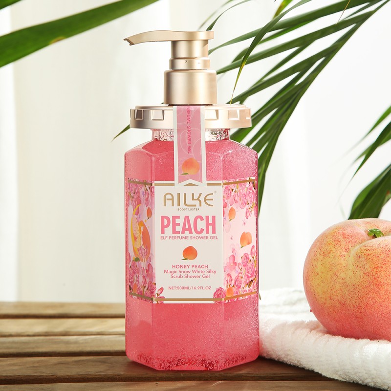 Bath Gel Factory - OEM Organic Whitening Peach Fragrance