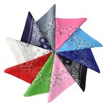 Bandana Manufacturer - 100% Polyester Outdoor Headwear Sport Scarf Neck Headband Paisley Pattern Square