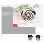 Elastic Hair Bands Manufacturer - France Style Classic Camellia Cellulose Acetate Rhinestone Hair Rope for Women