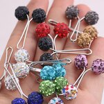 Scarf Clip Manufacturer - Factory Wholesale Casual Fashion Diamond Ball Neck Silk Women's Decorative Jewelry Needle