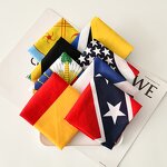 Bandanas Manufacturer - Wholesale Square Fabric Print Caribbean Country Flag Jamaica Haiti for Cycling Adults