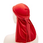 Duraq Manufacturer - Custom Logo Elastic Long Tail Satin Silky Multifunction 360 Wave Bandanas Turbans