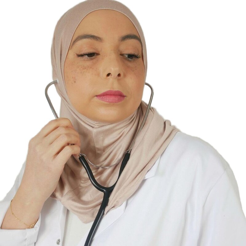 Hijab Muslim Scarf Manufacturer - High Quality Silk Cotton Head Cover Solid Color for Women