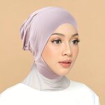 Muslim Hijab Cap Manufacturer - Sharut 2025 Custom Solid Color Jersey Cotton Inner for Women Summer
