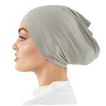 Hijab Muslim Cap Manufacturer - Hot Sale New Plain Color Cotton Elastic Breathable Soft for Women