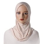 Hijab Muslim Scarf Manufacturer - High Quality Silk Cotton Head Cover Solid Color for Women