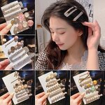 Hair Clips Manufacturer - Wedding Barrette Bead Hairgrips Girls Pearl Pins Party Bling Large Pearl