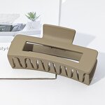 Hair Claw Clip Manufacturer - Wholesale New Fashion Large Matte Plastic Rectangle for Girls Women