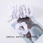 Hair Ties Manufacturer - DIY Women's Pure Cotton White European American Fabric Personalized Rubber Band Headband