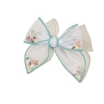 Hair Clips Manufacturer - Mesh Bow Sequin Confetti Valentines Theme for Sweet Party Fabric for Girls