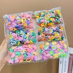 Rubber Hair Ties Manufacturer - 2025 Hot Selling Children's Cute Candy Color Small Mini Set Soft for Women Children Girls