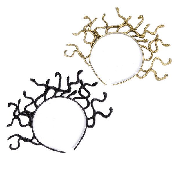 Plastic Head Band Manufacturer - Hot Design Egypt Snake Medusa for Halloween Party Girls & Women