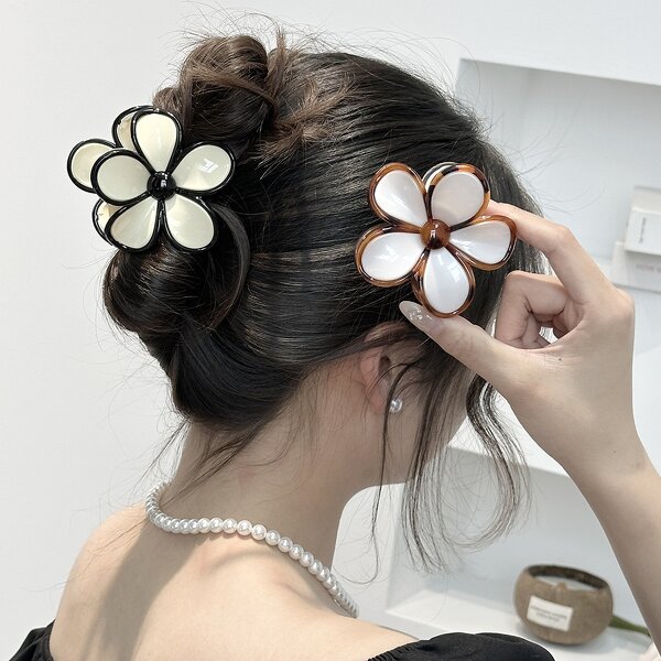 Hair Claw Clip Manufacturer - 2025 Spring Summer New Product Flower Sweet for Women