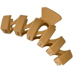 Hair Claw Clips Manufacturer - Women Bigsize Large Wave Zig Zag Clamp Set Ivory Pastel Matte for Thick Hair