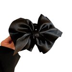 Hair Claw Clip Manufacturer - New French Retro Hepburn Style Back Satin Bow for Women