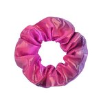 Scrunchies Manufacturer - Fashion Shiny Metallic Bright Color Rainbow Hair Ties Polyester for Women