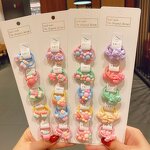 Hair Rope Manufacturer - Cute Cartoon Decoration Children's Ten-piece Girl Elastic Thumb Rubber Band Hair Tie