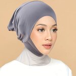 Muslim Hijab Cap Manufacturer - Sharut 2025 Custom Solid Color Jersey Cotton Inner for Women Summer